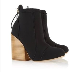 Chloé “Cameron” Stacked Heel Neoprene Booties